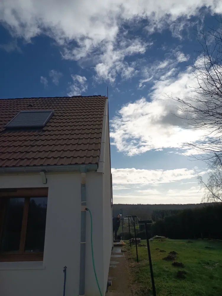 1- Prolongement toiture - avant